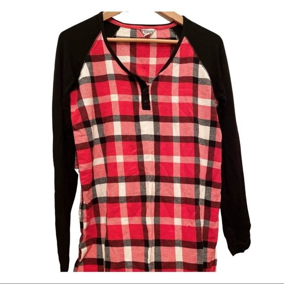 Original Yawn Nightwear Plaid Short Nightgown - Picture 3 of 11